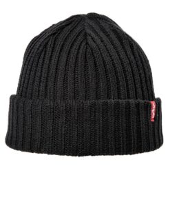 Levi's Ribbed Beanie Bonnet Homme - Casquette en tricot à baleines - Adulte - Mélange de coton et de viscose - Chic et p