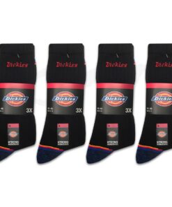 Dickies STRONG WORK SOCKS | Chaussettes respirantes en coton | Chaussettes d'affaires pour homme et femme