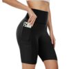 AMIYOYO Cycliste Court Pantalon Legging Fitness Fitness Court Anti Frottement Cuisse Femmes Fitness Cuche Noir