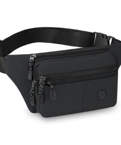 Sac Banane Pclapora Homme & Femme pour Camping et Voyage, Imperméable Sacoche avec Ceinture Réglable, Idéal Pèle Randonn