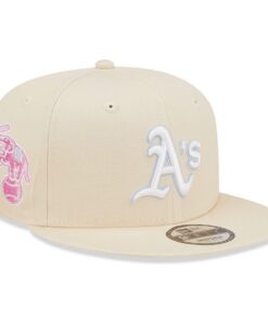 Chapeau New Era Oakland Athletics MLB Pastel Patch Cream 9Fifty Snapback - Sport - Hommes - Accessoires de baseball - Do