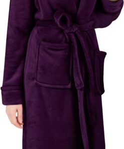 Robe de chambre Prune NY Threads Pour Femme Douce et Douillette