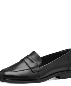 Chaussures Basses Tamaris Femme Mocassin Chaussons pourGBP Femmes en Cuir Foncé Élégant Vibreur Modèle Marron