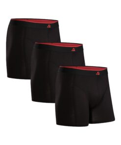Caleçons danais endurants Bambou Homme Ultra Doux et Respirant, Lot de 3, Noir, XXL OEKO-TEX STANDARD 100