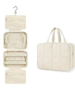 Trousse de Toilette Voyage Aucuu Grande Capacité pour Femmes et Homme avec Crochet