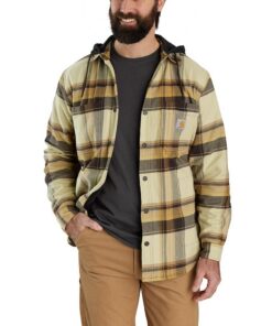 Carhartt Veste Polaire Homme Relaxé Pour Hiver Chaud Doudoune Légère Coupe Classique Frisure Anglaise