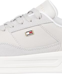 Tommy Hilfiger Chaussures de Basket Femme Metallic Beige (Grey Whisper) 41