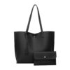 Sac à main DecorDwell grande capacité pour femme | Bandoulière | Trousse included | Idéal pour la fac | 2 pièces | Forma