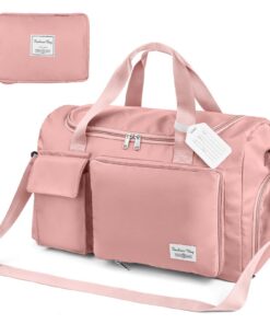 Flintronic Sac de Voyage Imperméable de Grande Capacité pour Hommes et Femmes en Vacances ou Sports 35L/50L Ajustable av
