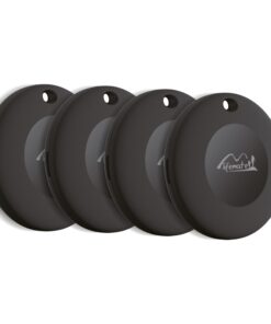 LifeMate Life Tag 4-Pack - Traceur Bluetooth Compatible Apple iOS “Localiser”, Traceur GPS sans Abonnement, Étanche IP67