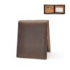 Okay, let's tackle this. The user is asking to modify a product title for a men's wallet made of carbon fiber an