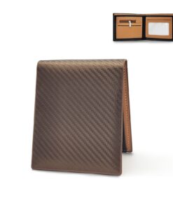 Okay, let's tackle this. The user is asking to modify a product title for a men's wallet made of carbon fiber an