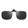 JM Polariseés Clips Lentilles Flip-Up sans Cadre pour Lentilles de Vue Solarités - Outdoor Sports - Protection UV - Noir