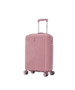 Valise Cabine 55cm 10kg | 8 Roulettes 360° | Serrure TSA | Rose - Modèle 2025