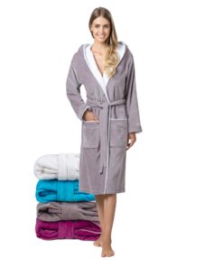 Robe de Bain Femme Twinzen 100% Coton Velours Premium