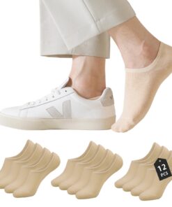 Caudblor Chaussettes Femmes Homme Protège-Pied Invisible Anti-dérapant Silicone 36-39 39-42