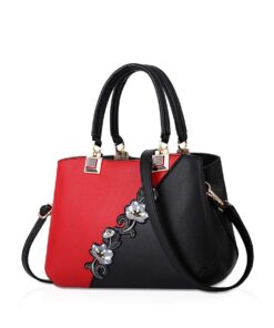 Nicole & Doris sacs à main pour femmes en mode motif fleurs épissage | Sac à bandoulière tendance couleur