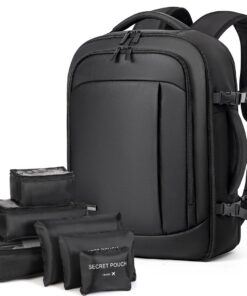 Lekespring Sac à Dos Cabine Ryanair 40x20x25 pour Ordinateur 14 Pouces - 6 Sacs d'Organisation Homme/Femme Voyage Travel