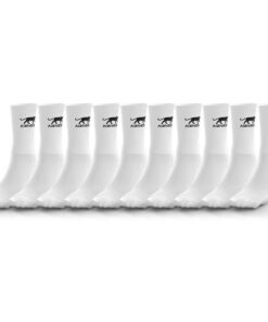 Chaussettes Airness Homme Coton Hautes Lot de 10 - Pour Sportifs - Confort et Absorption Humidité