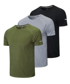 Gaiatiger T-Shirt Homme Séchage Rapide Respirant Manche Courte Fitness Gym Running