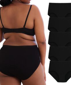 Culottes INNERSY Grande Taille Confort Femme Coton Doux OEKO-TEX STANDARD 100 Lot de 5