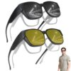 LEIBOCHAO Clip Solaire Lunettes Vue Femmes Homme UV400 Anti-UV Anti-Reflets