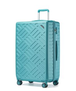 Valise Rigide Supercase Grande Taille 74cm Bleu | Soute 4 Roulettes TSA | Résistante et Pratique
