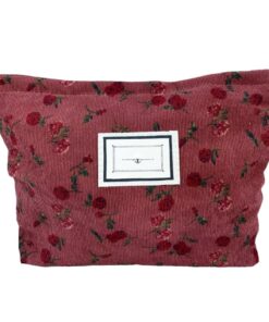 Trousse de Toilette Voyage QOZJI Rose, Organisateur de Voyage Résistant et Pratique, Sac Portable pour Cosmétiques