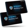 Befekt Gears Carte Anti RFID pour Cartes Bancaires et Passports en Lot de 2 Éléments Protections Completes