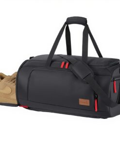 Sac de Sport Lifewit Homme & Femme 40L Multifonction Voeu de Voyage et Gym Noir Recycled
