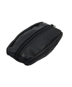 MJ MAMJACK 1951 Mamjack - Grande Porte-Monnaie Homme en Véritable Cuir Noir pour Poches Pantalon ou Veste