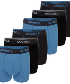O'NEILL Lot de 6 boxer de sport en coton pour homme - Taille M L XL XXL - Noir rouge bleu