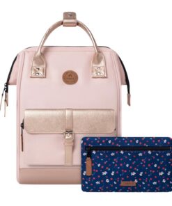 Sac à Dos CABAIA Queretaro pour Homme et Femme - Rose | Déperlant | Compartment Ordinateur Portable 13" | Certifié Vegan