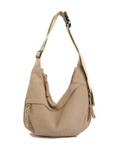 Konxi Sac Banane Femme Velours Côtelé, Chic Sac Banane Casual pour Femmes, Accessoire de Mode Ajustable à Porter éPaule