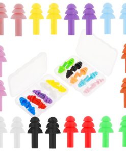 Sibba Bouchons D'oreille Réutilisables En Silicone Souple Pour Réduire Le Bruit Pendant Les Études Les Voyages Le Travai