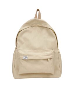 Sac à dos Beaux couleur unie pour filles et adultes - Chaîne nylon réglable - École et études