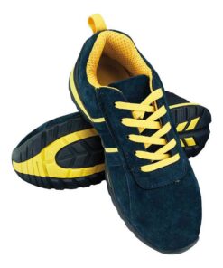 Chaussures de sécurité REIS Bleu foncé/jaune Hommes & Femmes Travaux de chantier & Ateliers Taille adaptable Sécurité ac