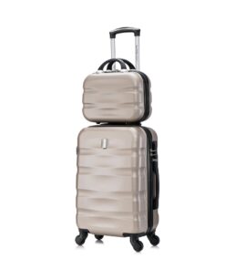 CELIMS Set Valise Cabine avec Vanity | Bagages Cabine | Valise Cabine 55 x 35 x 20 cm | Spécial pour Voyageurs Affranchi