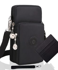 LYJOW Poche Téléphone Portable Femme Sac Bandoulière Reglable Rose - Mode pour Sport et Loisirs