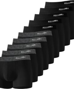 Fullluwaa Boxers Homme Coton Confortable et Doux - Ajustés, Ceinture Élastique Ultra-Souple OEKO-TEX STANDARD 100 - Lot