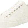 Tommy Hilfiger baskets homme chaussures pour homme tendance et confortables en cuir noir, tailles de 40 à 45, design cla