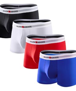 Casey Kevin Boxer Coton Peigné Homme - Caleçon Homme Lot de 4 - Emballé Individuellement