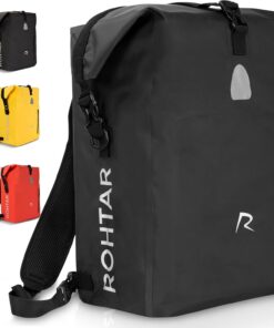Sacoche Ceciliec vélo étanche noir 18l usage urbain