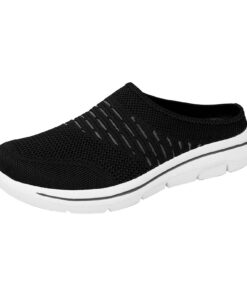 Chaussures Orthopédiques Femme Adultes Slip-on Course Basket Sneakers Gris