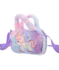 Sac Bandoulière ibasenice Licorne pour Fille Adorable Cadeau Anniversaire Sac Bandoulière ibasenice Licorne Peluche Ador