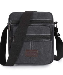 ZAICCI Sac Bandoulière Homme en Toile - Vintage Sacoche Besace à Main Messager Fonctionnel et Modeste, Convient pour la