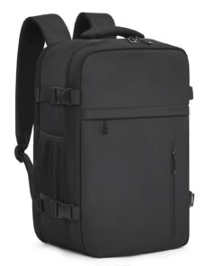 KIRFEIHT Bagage Cabine 40x20x25 pour Ryanair - Noir - Sac à dos pour voyage - Sacoche pour Ordinateur Portable - Idéal p