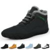 RUYI Chaussures pieds nus d'hiver homme-femme doublure chaude imperméables trail confortables large boîte à orteils