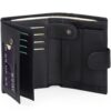SENDEFN Portefeuille d'Affaires pour Homme en Cuir Véritable avec Blockage RFID, Portefeuille Grand Trifold avec 19 Empl
