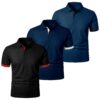 Polo kort manches ajusté pour homme lot de 3 pièce en coton chaud southeastern américain